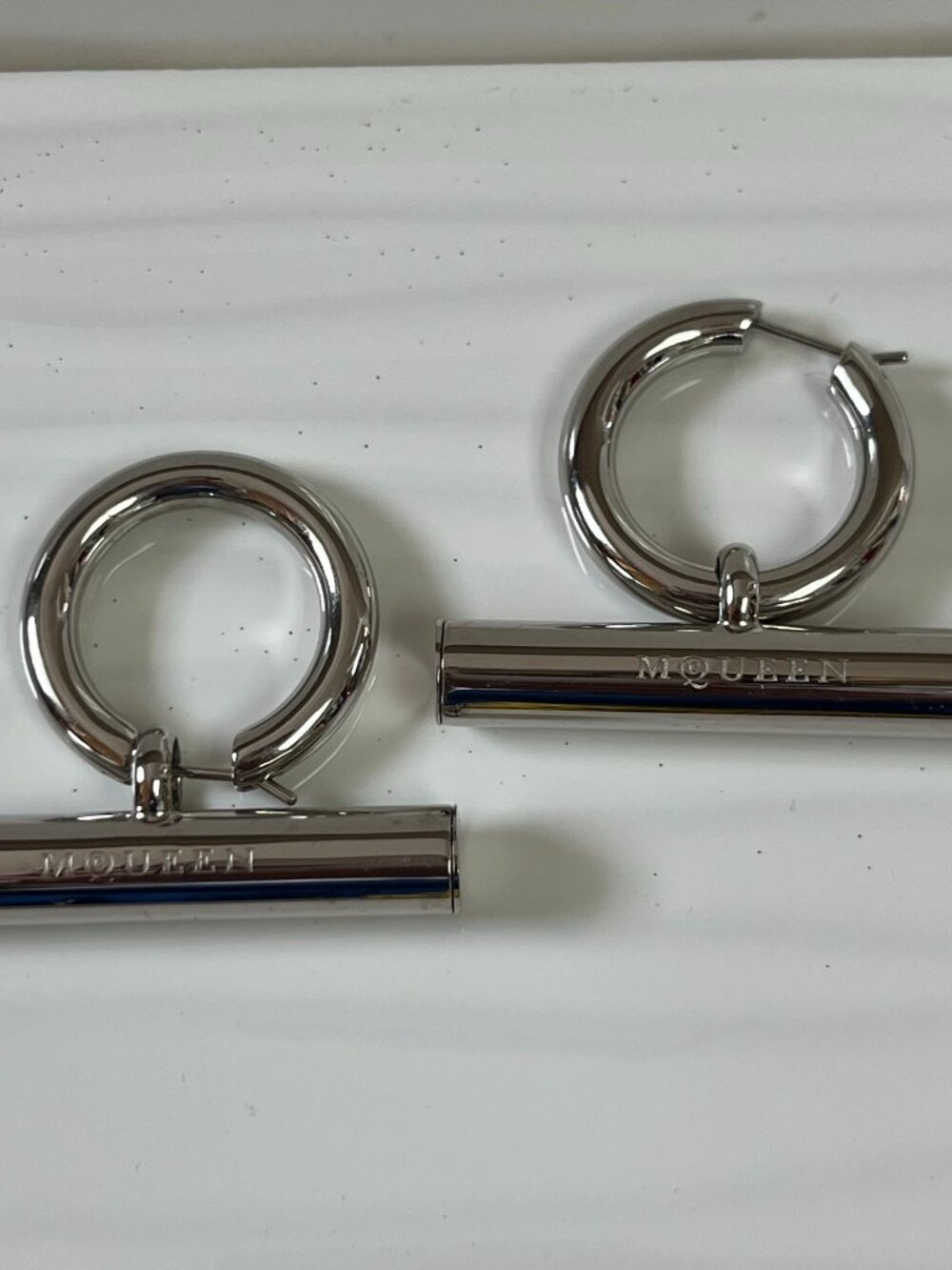 Alexander McQueen silver earrings